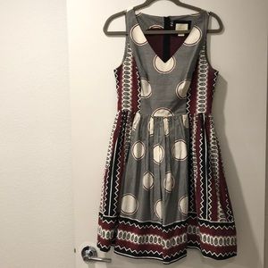 Anthropologie Polka Dot Patterned Dress